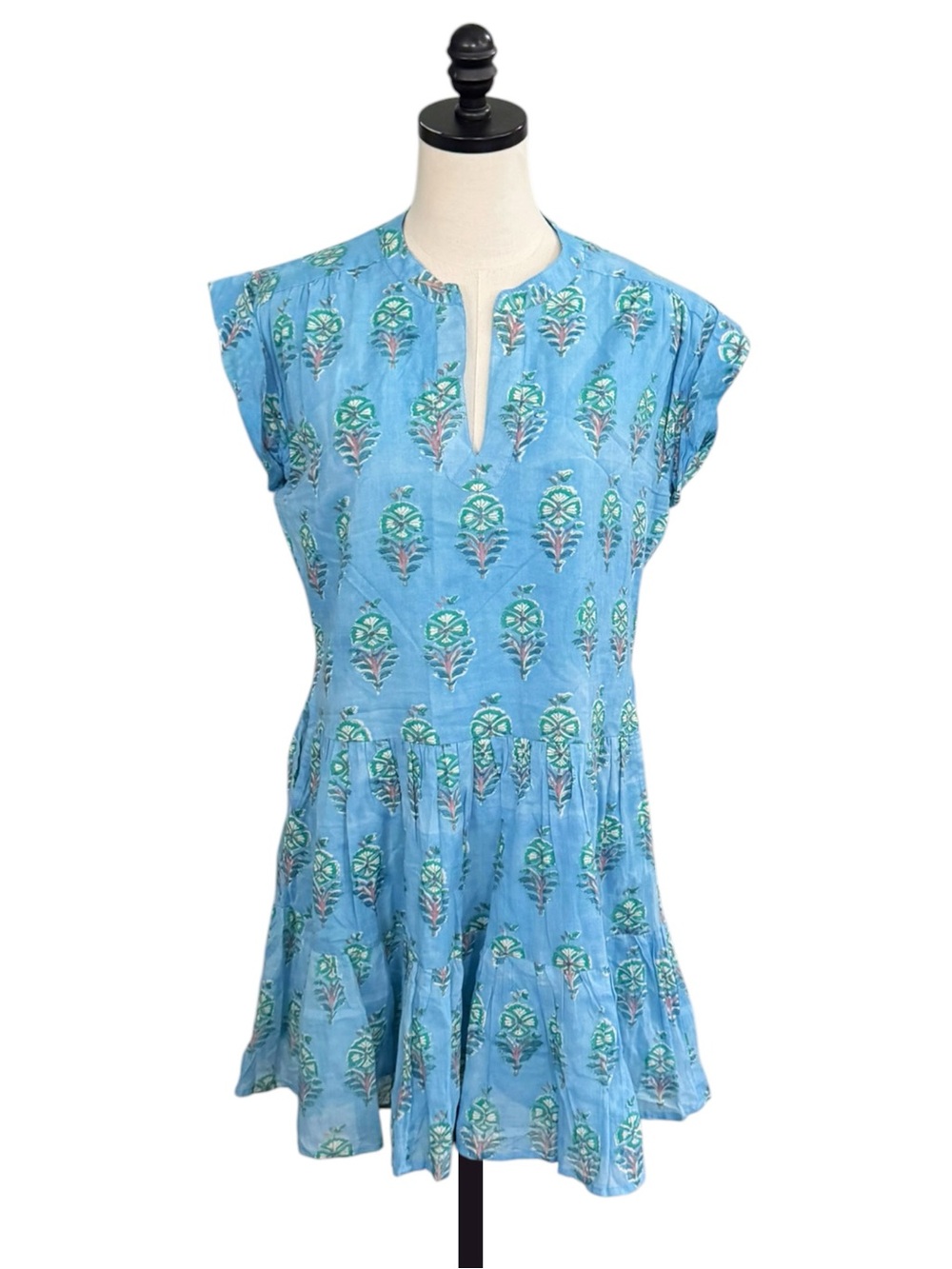 Oliphant Roll Sleeve Dress in Blue | MEDIUM - Picture 2 of 9